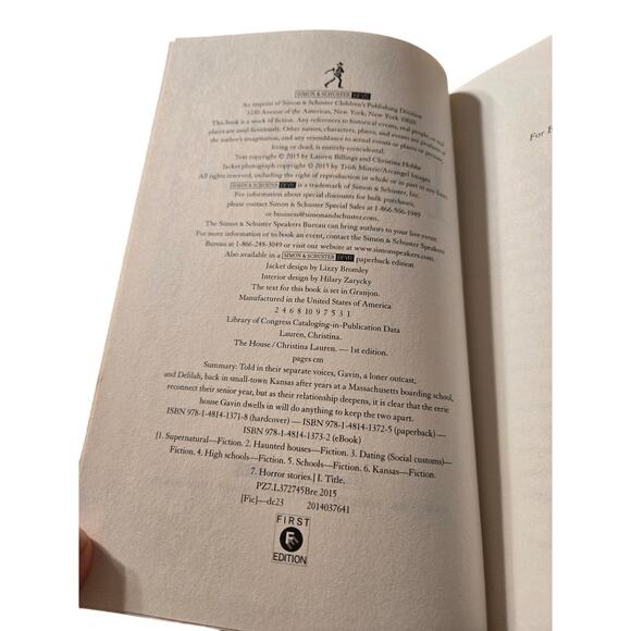 CHRISTINA LAUREN: THE HOUSE First Edition Hardcover YA Supernatural Thriller - Picture 6 of 7